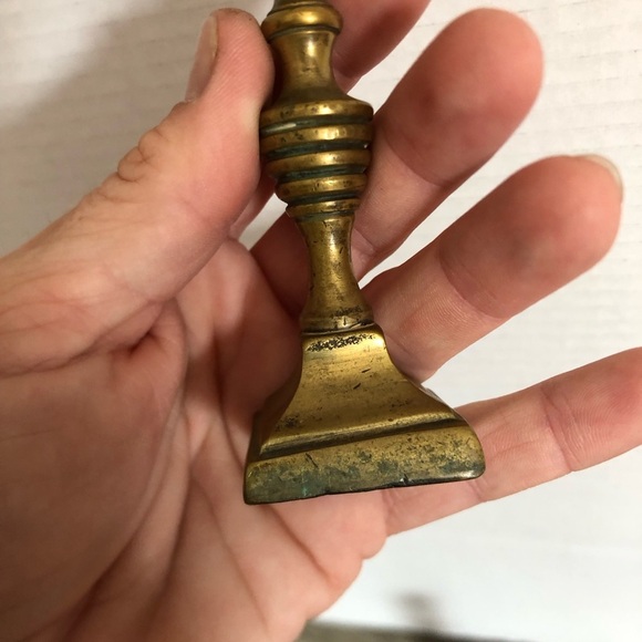 Vtg Miniature Brass Candle Holders - Picture 11 of 11